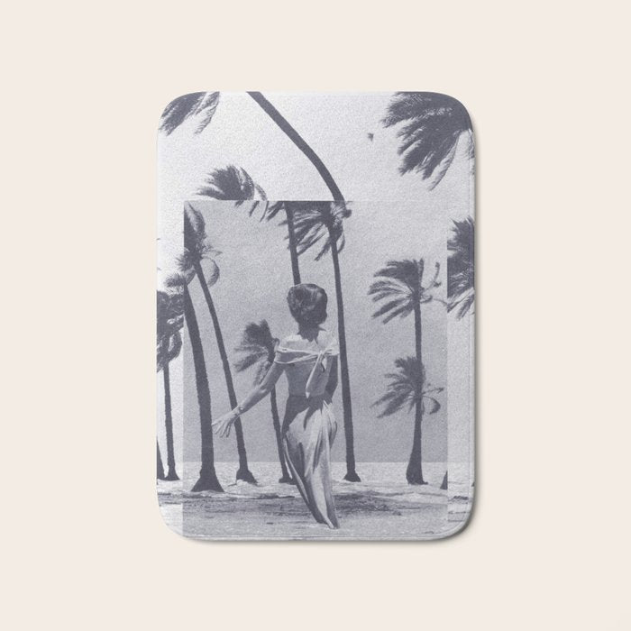 Tropical Storm in Purple Bath Mat Gallery Image 1