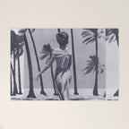 Tropical Storm in Purple Welcome Mat Gallery Image 1