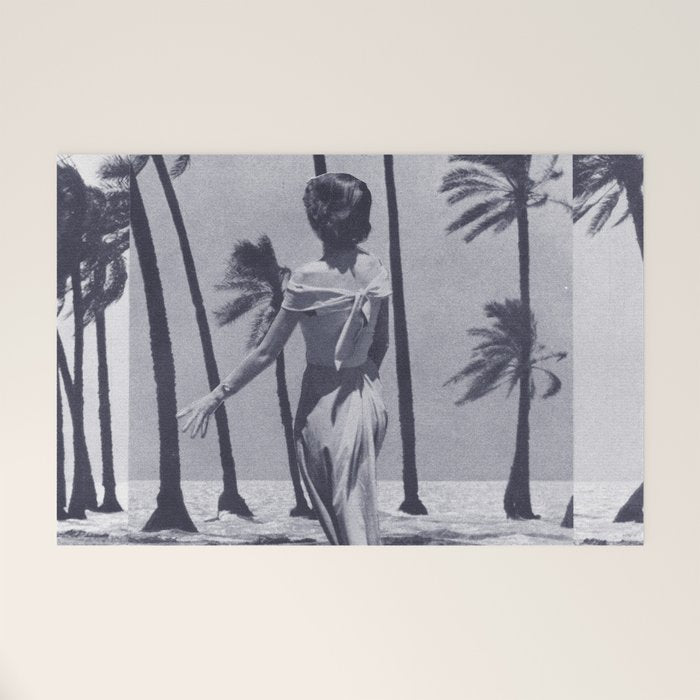 Tropical Storm in Purple Welcome Mat Gallery Image 1