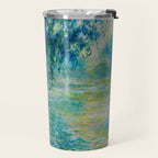 Claude Monet Impressionist Landscape Oil Painting Morning on the Seine Travel Mug Gallery Image 2