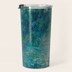 Claude Monet Impressionist Landscape Oil Painting Morning on the Seine Travel Mug Gallery Image 3