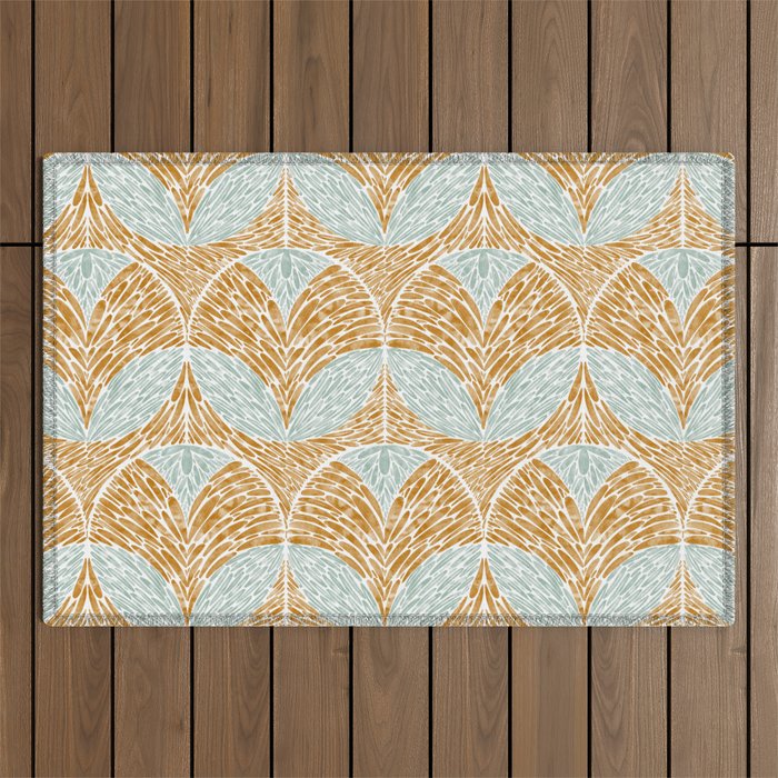 Rustic Follage Elegance Outdoor Rug Gallery Image 1