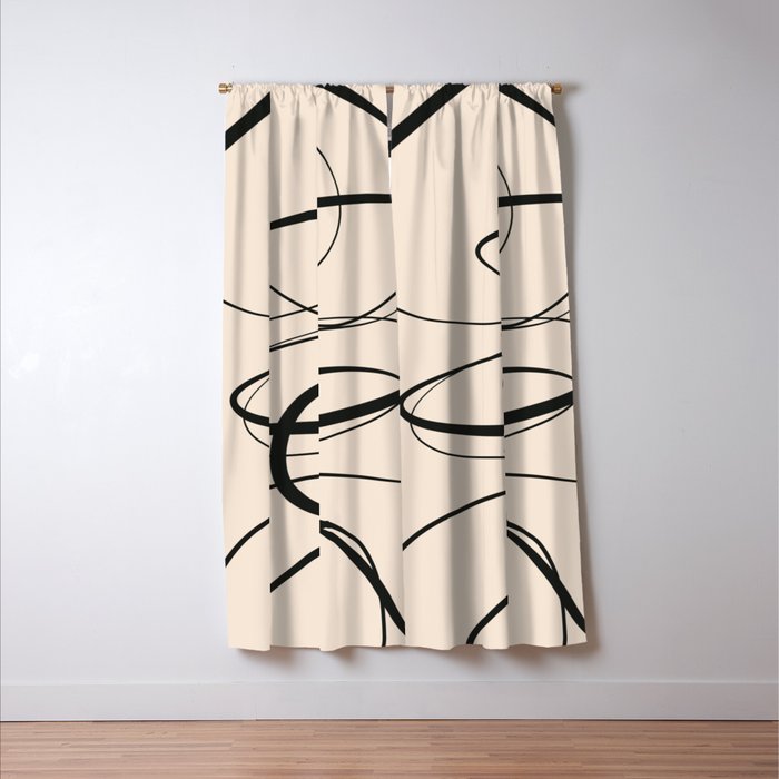 Abstract line art 48a Window Curtain Gallery Image 3