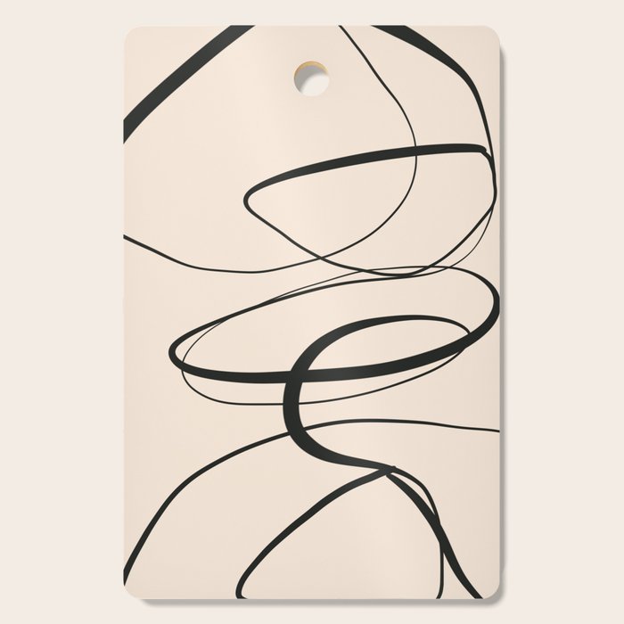 Abstract line art 48a Cutting Board Gallery Image 1