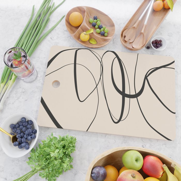 Abstract line art 48a Cutting Board Gallery Image 2