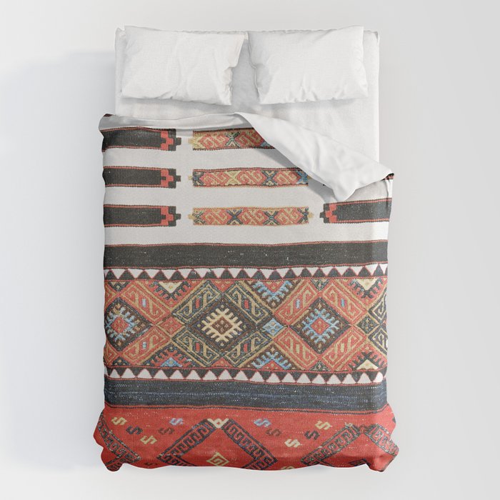 Vintage Geometric Kilim Print Duvet Cover Gallery Image 1