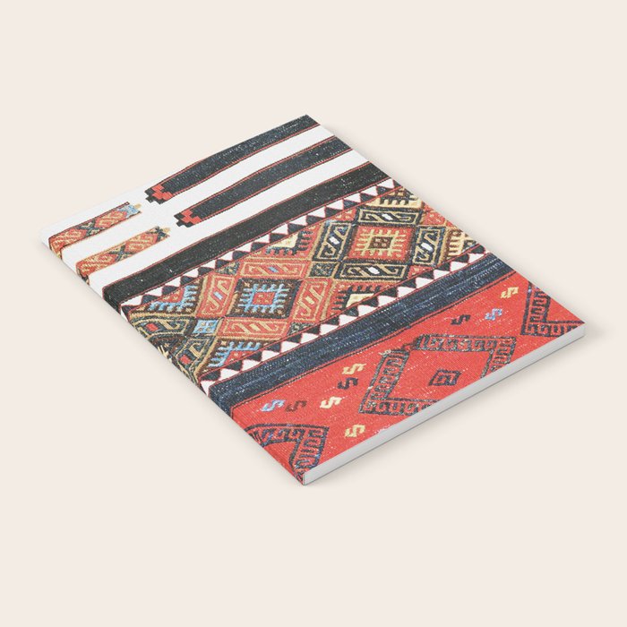 Vintage Geometric Kilim Print Notebook Gallery Image 1