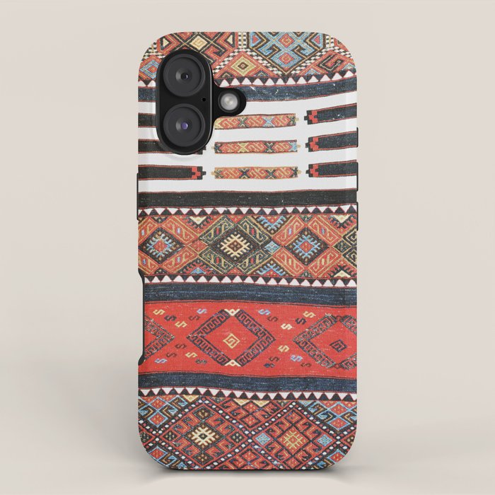 Vintage Geometric Kilim Print iPhone Case Gallery Image 1