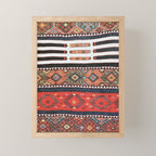 Vintage Geometric Kilim Print Mini Art Print Gallery Image 1