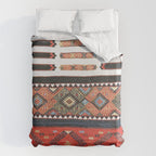 Vintage Geometric Kilim Print Duvet Cover Gallery Image 6
