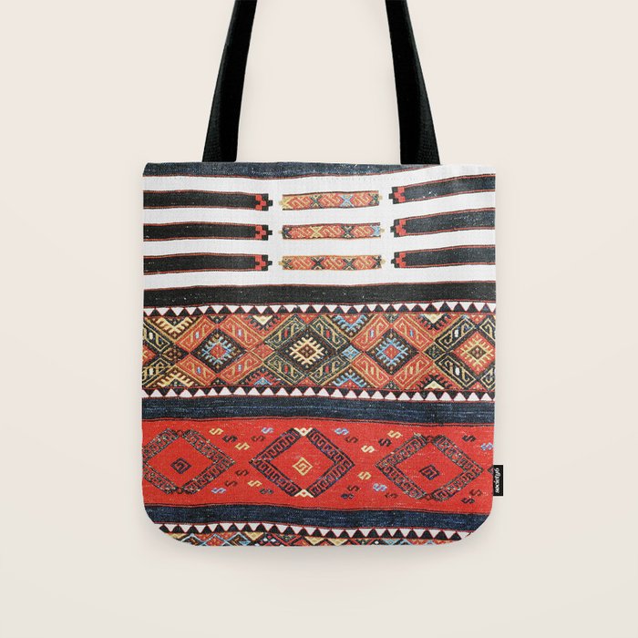 Vintage Geometric Kilim Print Tote Bag Gallery Image 1