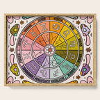 Mushroom Zodiac Wheel Serving Tray Gallery Image 1