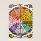 Mushroom Zodiac Wheel Stationery Card Gallery Image 2
