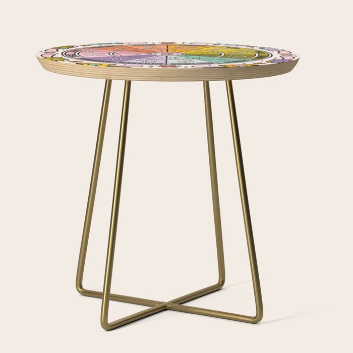 Mushroom Zodiac Wheel Side Table Gallery Image 1