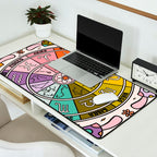Mushroom Zodiac Wheel Desk Mat Gallery Image 2