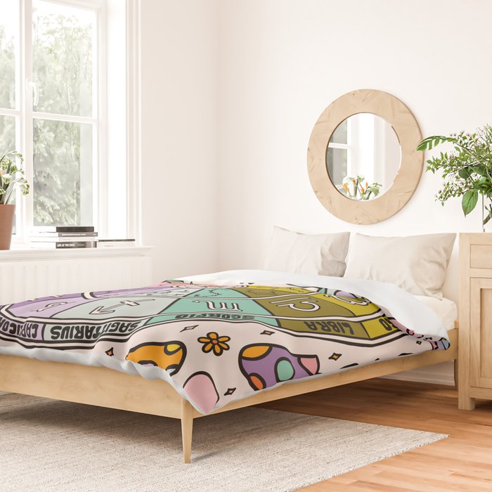 Mushroom Zodiac Wheel Duvet Cover Gallery Image 2