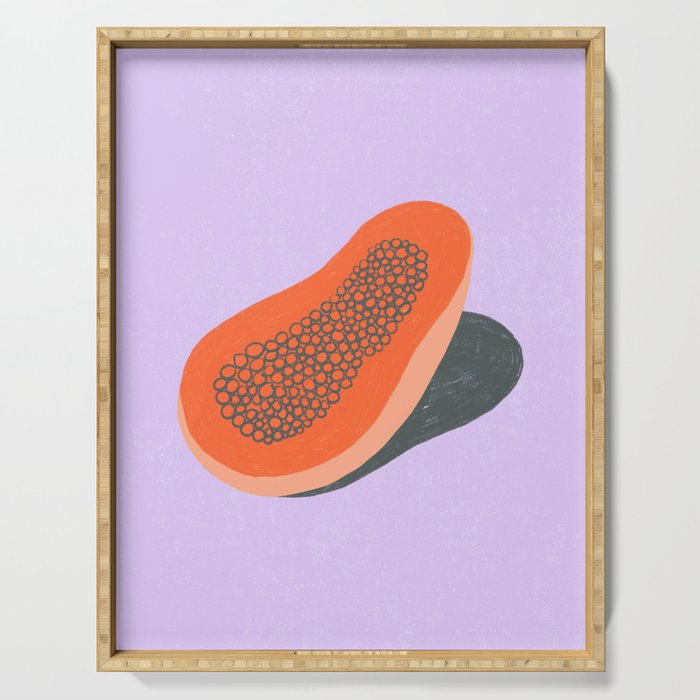 Minimalist Papaya Serving Tray Gallery Image 1