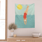 Swimmer Wall Tapestry Gallery Image 2