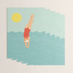 Swimmer Wrapping Paper Gallery Image 3