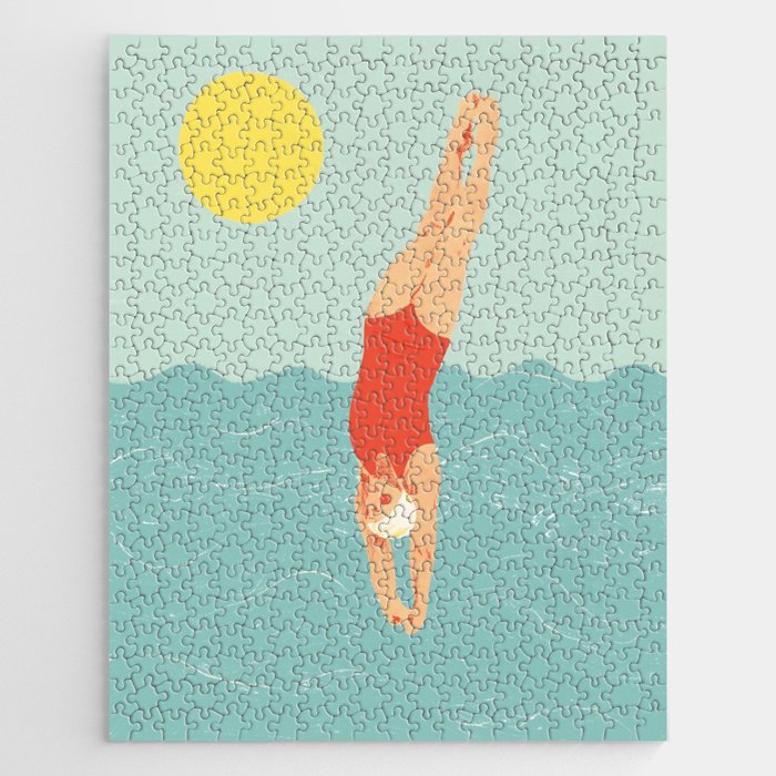 Swimmer Jigsaw Puzzle Gallery Image 1