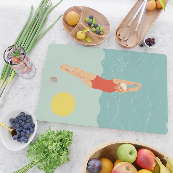 Swimmer Cutting Board Gallery Image 2
