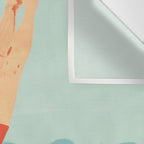 Swimmer Wall Tapestry Gallery Image 3