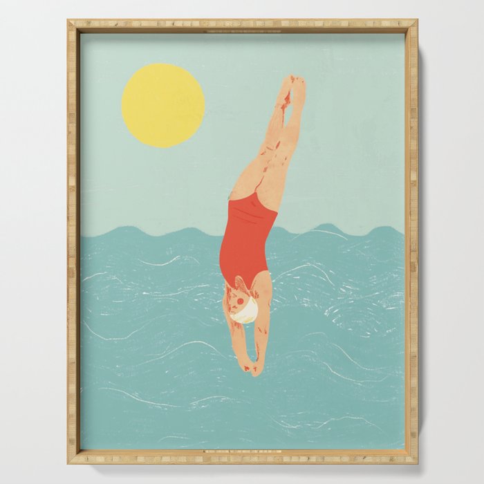 Swimmer Serving Tray Gallery Image 1