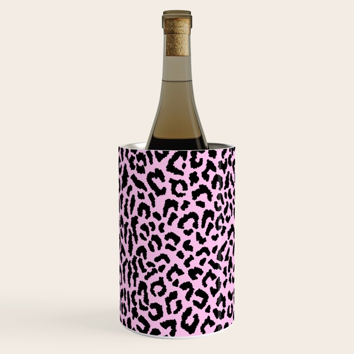 2000s leopard-black on palest pink Wine Chiller Gallery Image 3