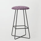 2000s leopard-black on palest pink Stool Gallery Image 1