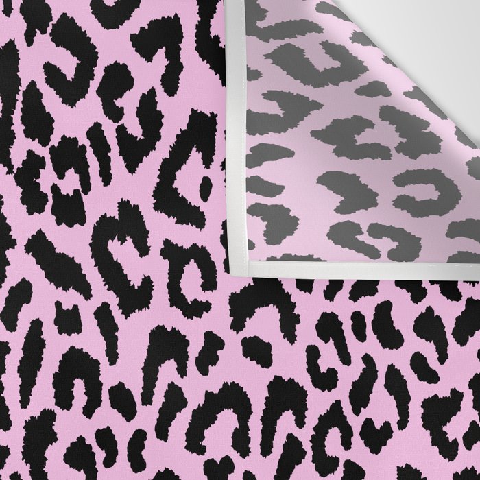 2000s leopard-black on palest pink Wall Tapestry Gallery Image 3