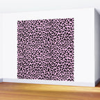 2000s leopard-black on palest pink Wall Mural Gallery Image 2