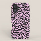 2000s leopard-black on palest pink iPhone Case Gallery Image 1