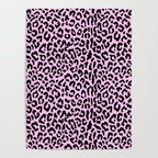 2000s leopard-black on palest pink Poster Gallery Image 4