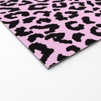 2000s leopard-black on palest pink Welcome Mat Gallery Image 2