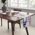 Home Block print lilac Table Runner Gallery Image 2