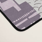Home Block print lilac Desk Mat Gallery Image 4