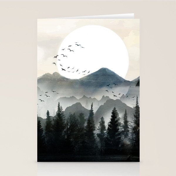 Midnight Forest Stationery Card Gallery Image 2
