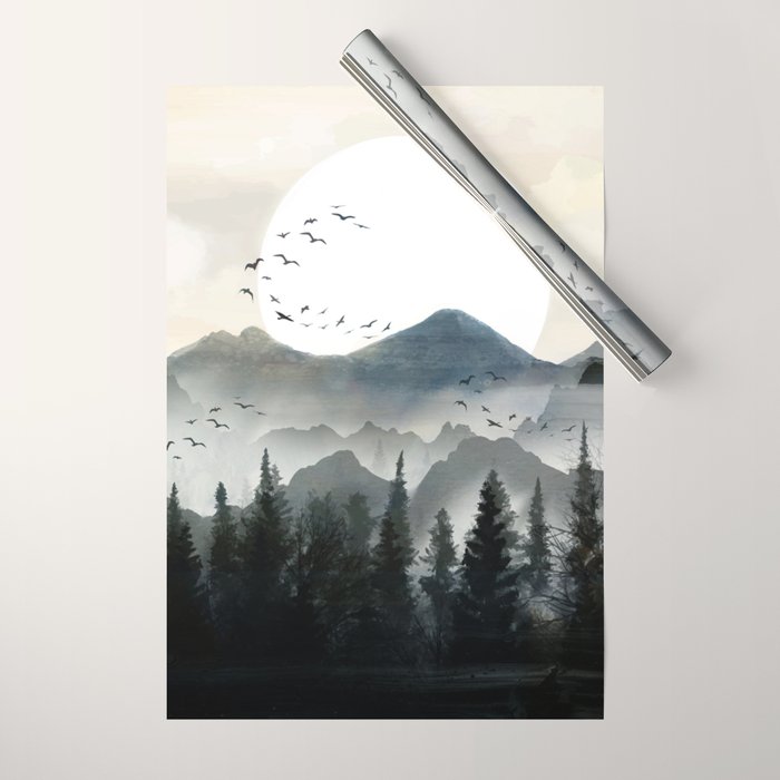 Midnight Forest Wrapping Paper Gallery Image 1