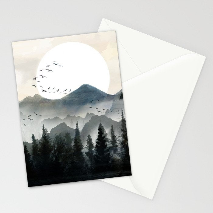 Midnight Forest Stationery Card Gallery Image 2