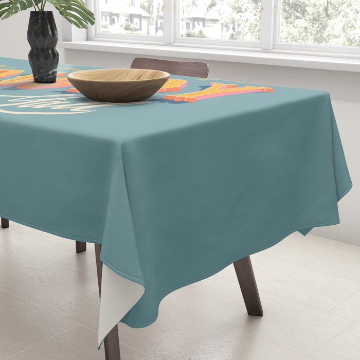 Howdy Y'all | Yellow Orange Blue Tablecloth Gallery Image 3