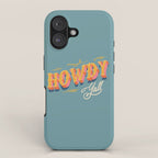 Howdy Y'all | Yellow Orange Blue iPhone Case Gallery Image 1