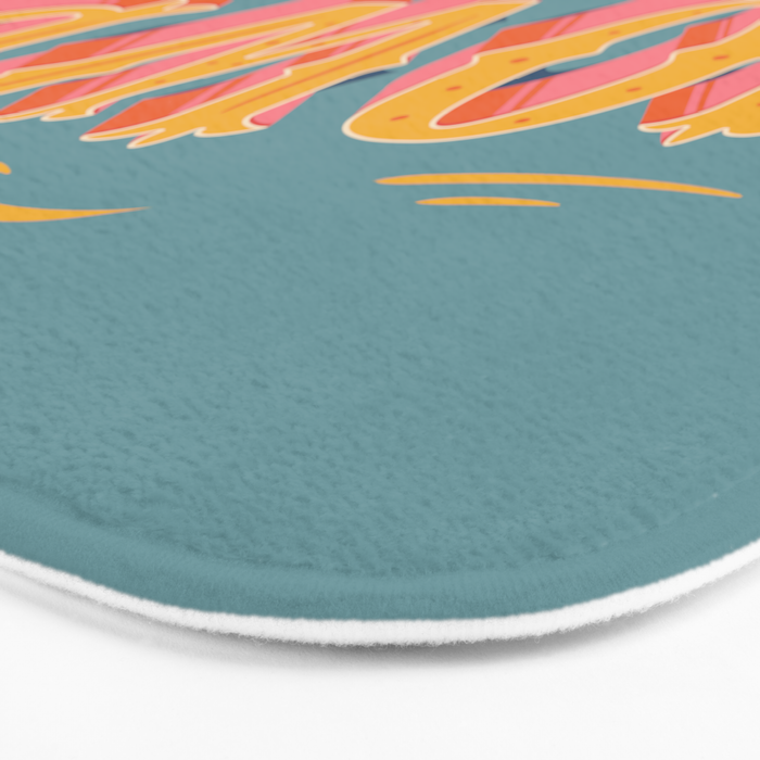 Howdy Y'all | Yellow Orange Blue Bath Mat Gallery Image 3