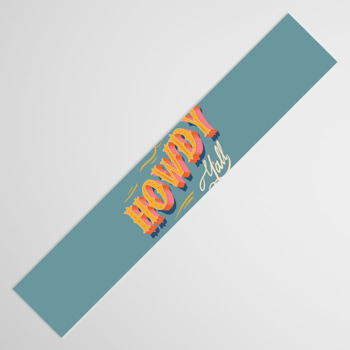 Howdy Y'all | Yellow Orange Blue Table Runner Gallery Image 3