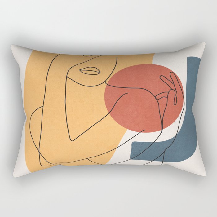 Colorful Movement II Rectangular Pillow Gallery Image 2