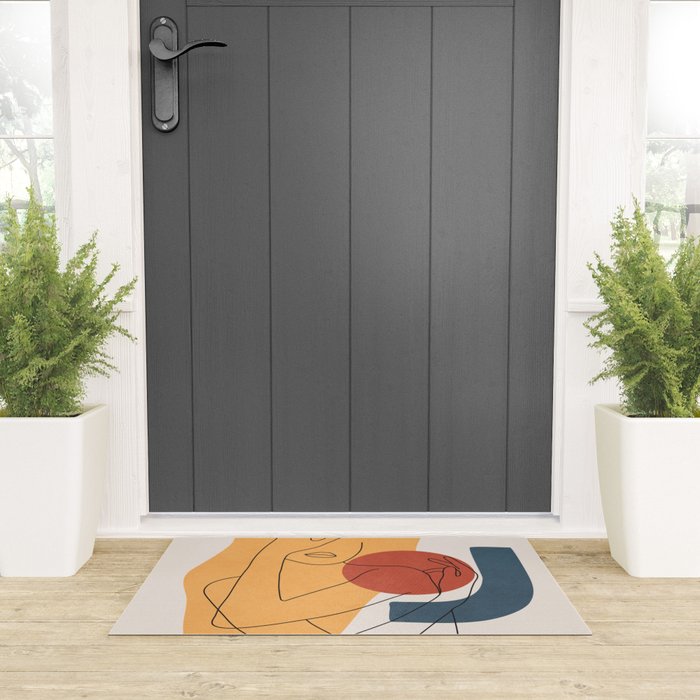 Colorful Movement II Welcome Mat Gallery Image 3