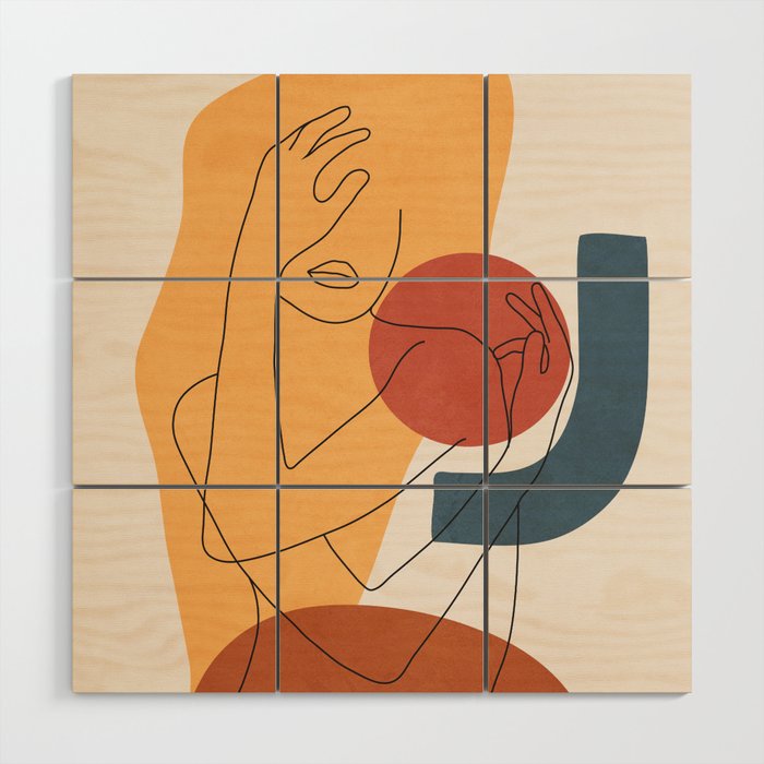 Colorful Movement II Wood Wall Art Gallery Image 1