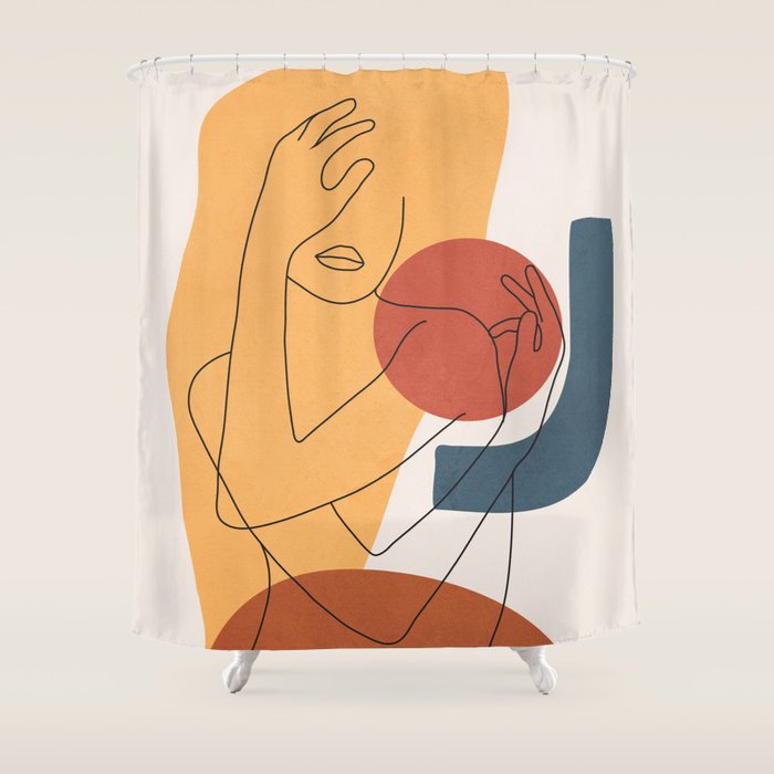 Colorful Movement II Shower Curtain Gallery Image 1