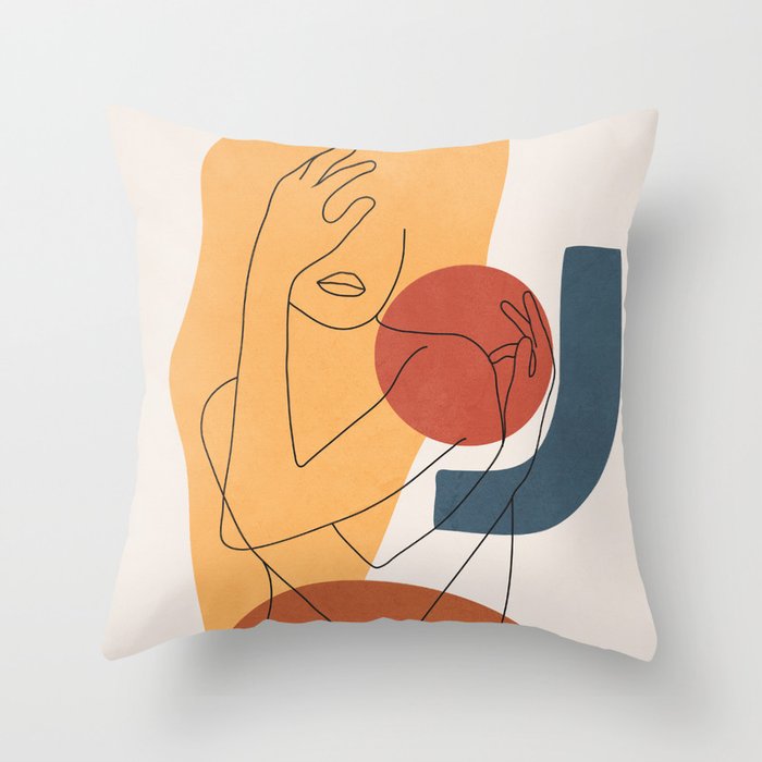 Colorful Movement II Throw Pillow Gallery Image 6