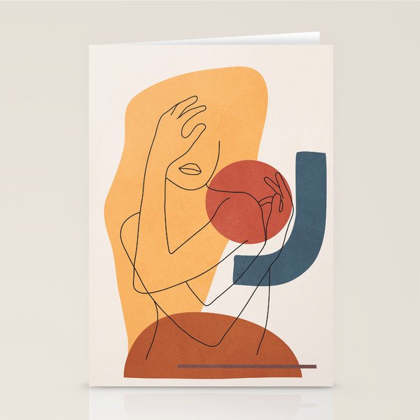 Colorful Movement II Stationery Card Gallery Image 1