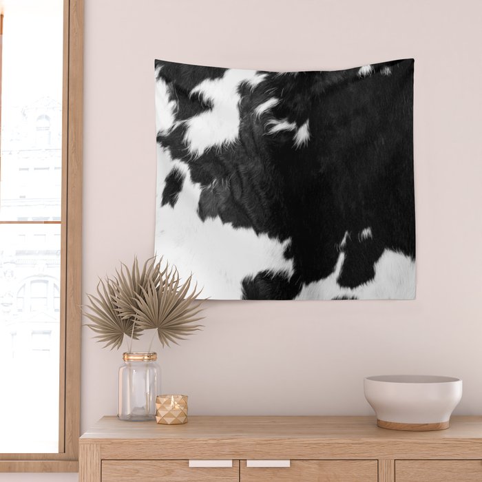 Modern Cowhide Wall Tapestry Gallery Image 2